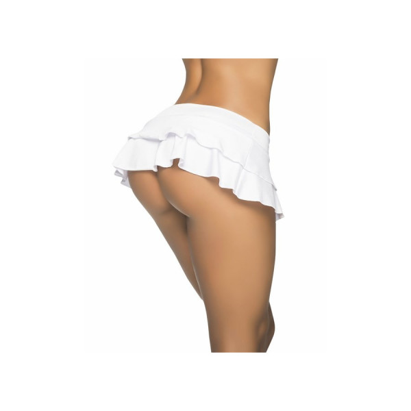 Jupette double fronce White 